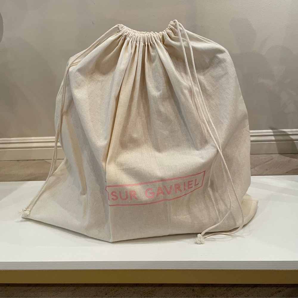 Mansur Gavriel Tan Leather Bucket Bag - Picture 9 of 9